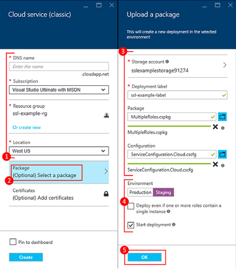 Application deployment on Azure using Visual Studio